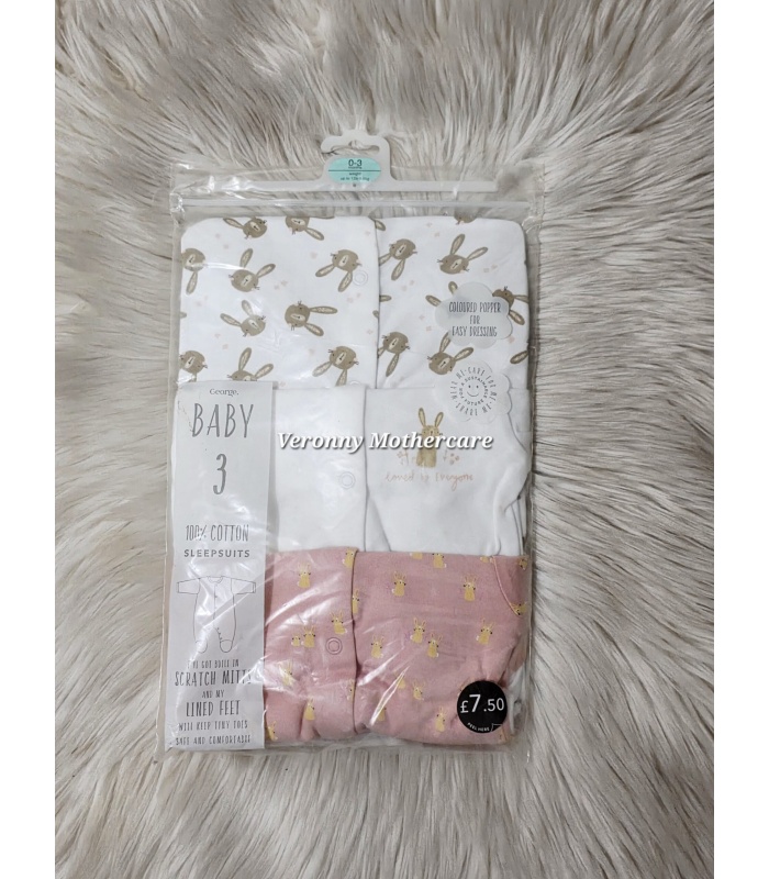 3pc Bunny Sleepsuit - Image 2