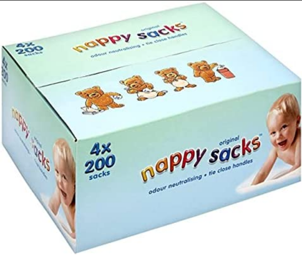 Screenshot 2024-01-23 at 15-29-03 Veronny Mothercare · Products · Nappy Sacks 4 x 200 packs · Shopify Nappy Sacks 4 x 200 packs - Image 1