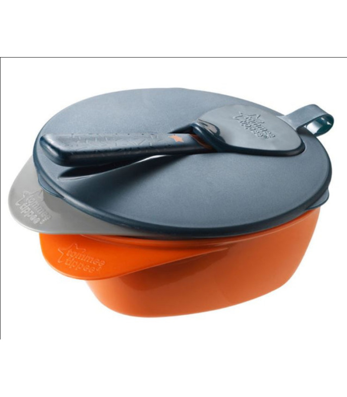 Tommee Tippee On The Go Feeding x2 Bowls with 1 Travel Lid and Feeding Spoon - Image 2