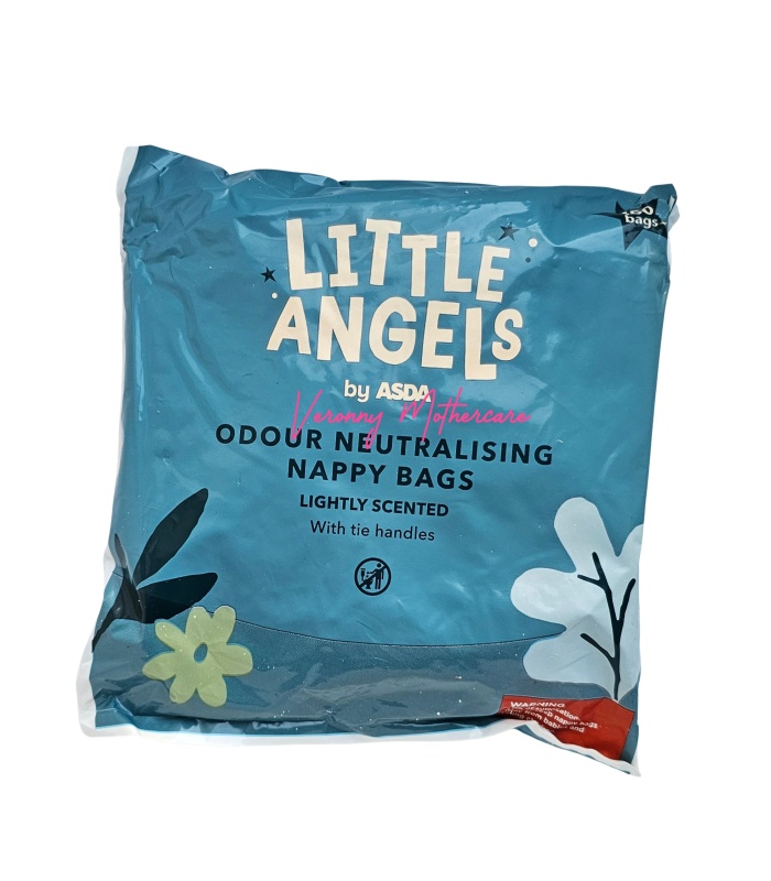 150pc Little Angels Nappy Sacks (Lightly Scented)