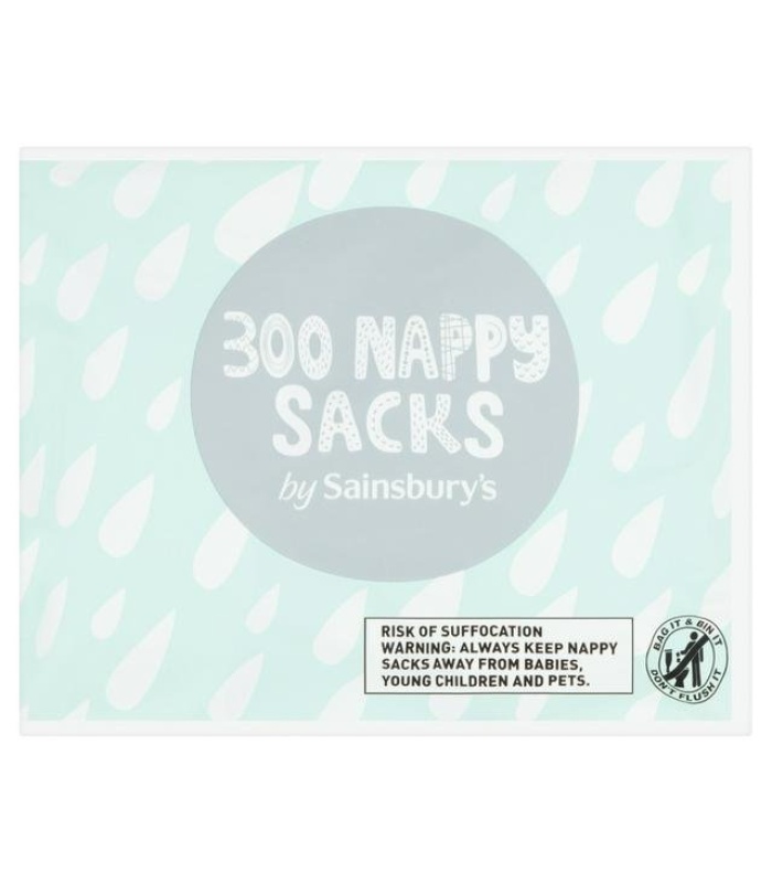 300pc Sainsbury's Nappy Sack