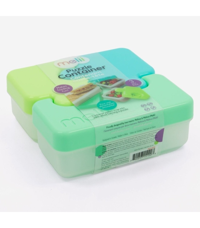 MELII Three Piece Puzzle Food Container 6x16cm - Image 3