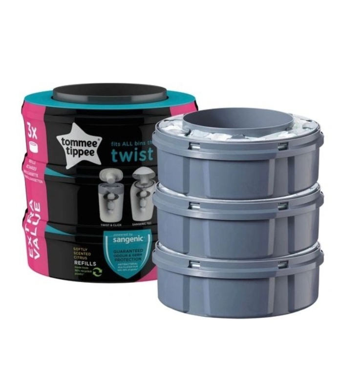 Tommee Tippee Click & Twist Refill Cassette - 3pc