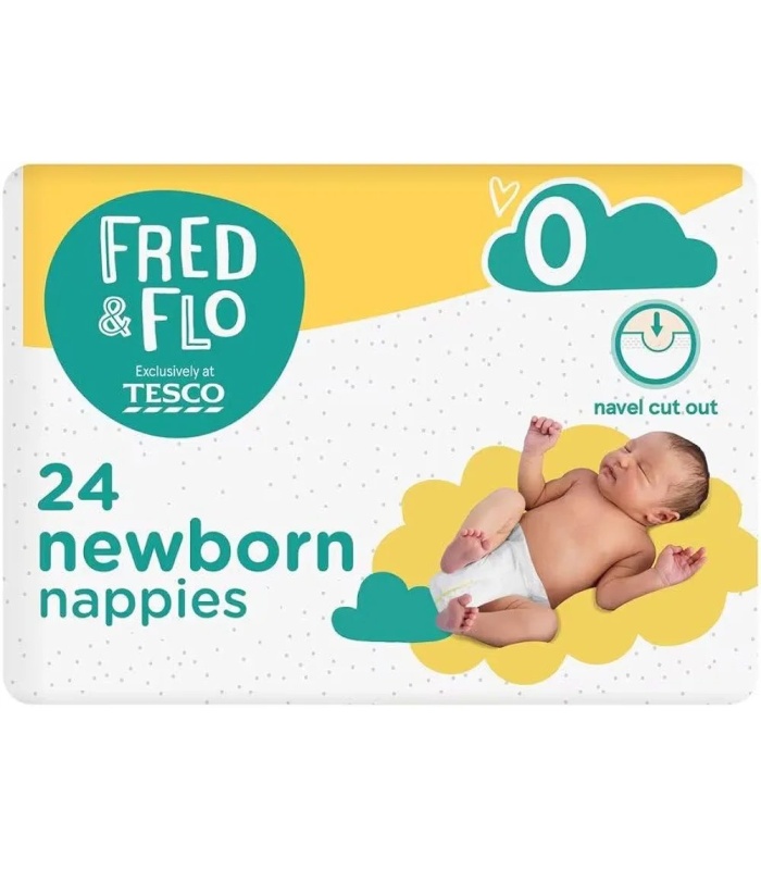 Fred & Flo Newborn Nappy Size 1 50 Pack