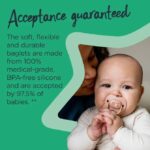 Tommee Tippee Anytime Orthodontic Soothers 6-18m 2 Pack BPA Free Silicone - Image 2