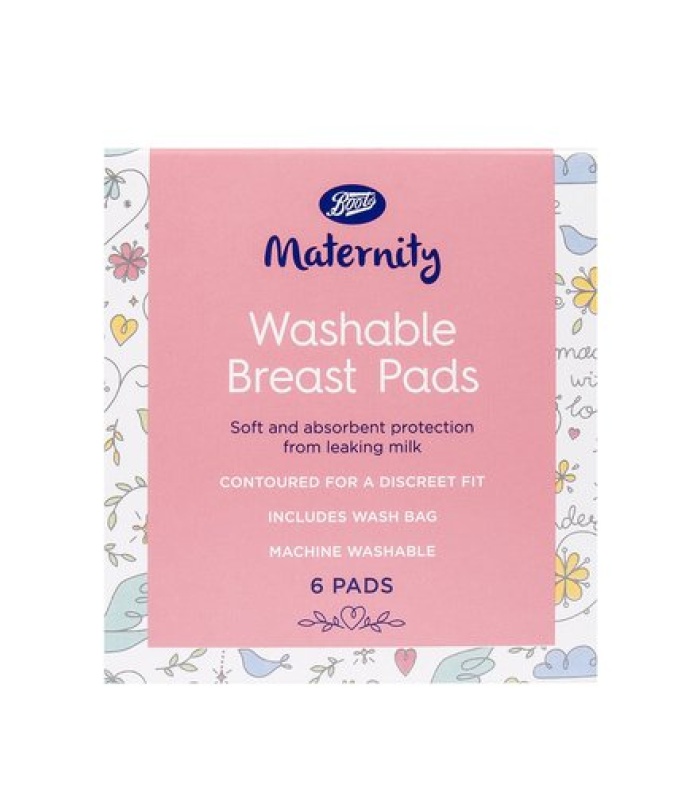 6pc Boots Maternity Washable Breast Pads