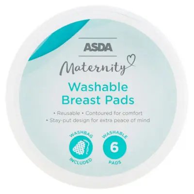 1000007682.jpg ASDA 6pc Washable Breast Pad - Image 1