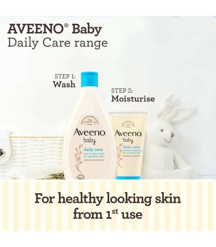 Aveeno Baby Daily Care Moisturising Lotion - Prebiotic Oatmeal 75ml - Image 2