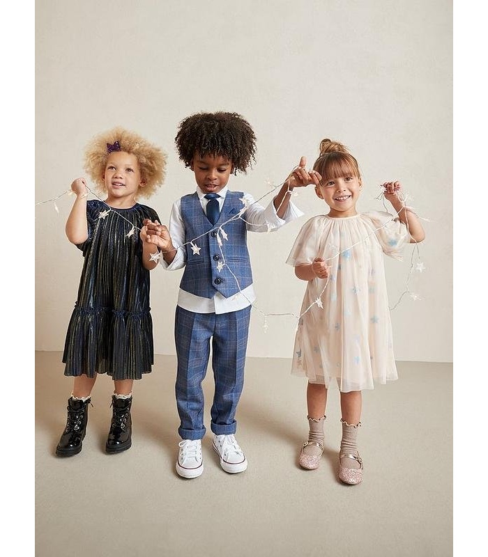 Eve and Milo 4Pc Check Trouser, Waistcoat and Shirt Suit - Image 4