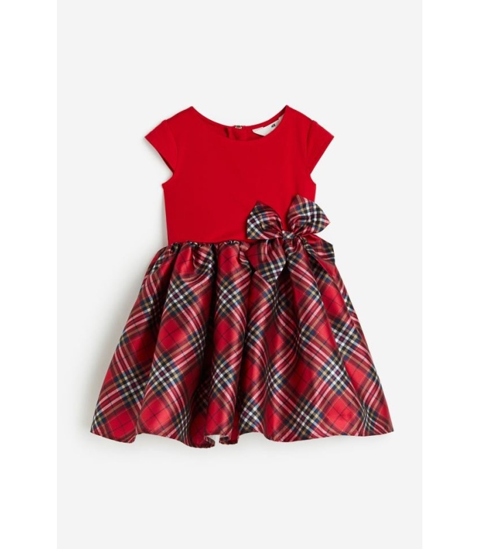 Red Flared Skirt Dress