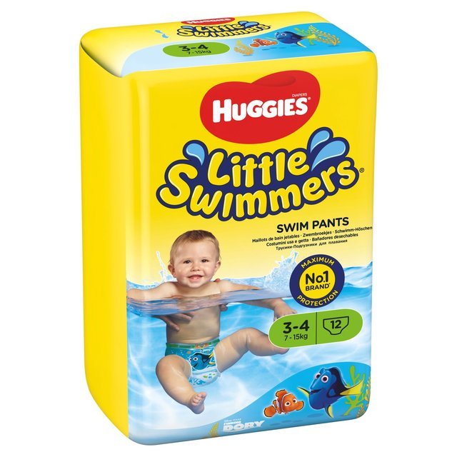 1000552035.jpg Huggies Little Swimmers Swim Nappies, Size 3-4 (7-15Kg) 12 per pack - Image 1