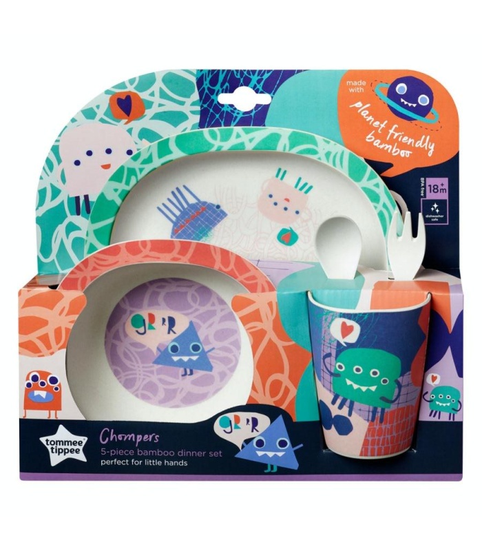 Tommee Tippee Chompers 5pc Bamboo Diner Set