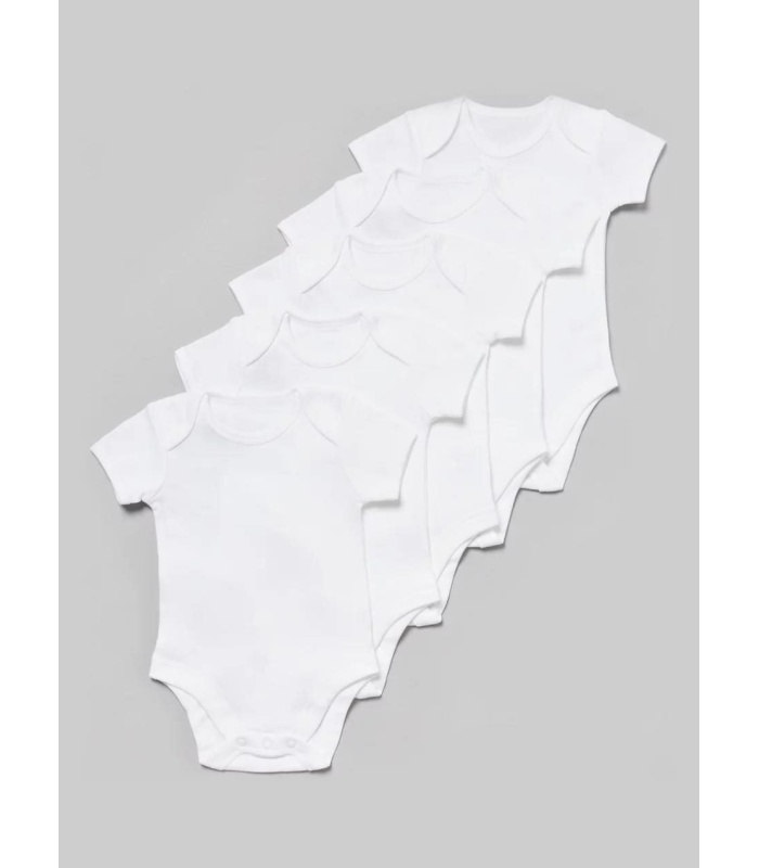 5pc Tu Baby Short-sleeved Bodysuits