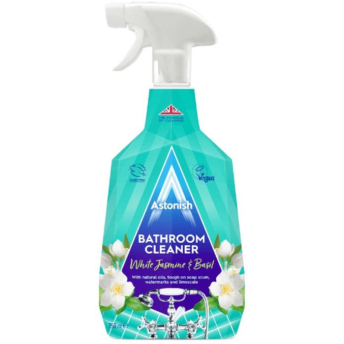 1000009495.jpg Astonish Bathroom Cleaner White Jasmine & Basil, 750ml - Image 1