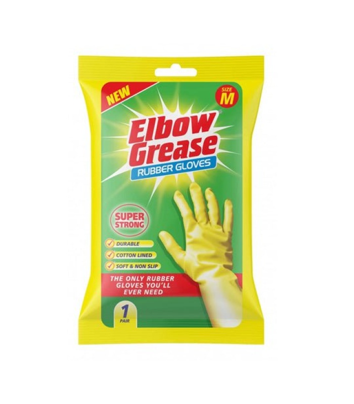 Elbow Grease Super Strong Rubber Gloves - 1 Pack