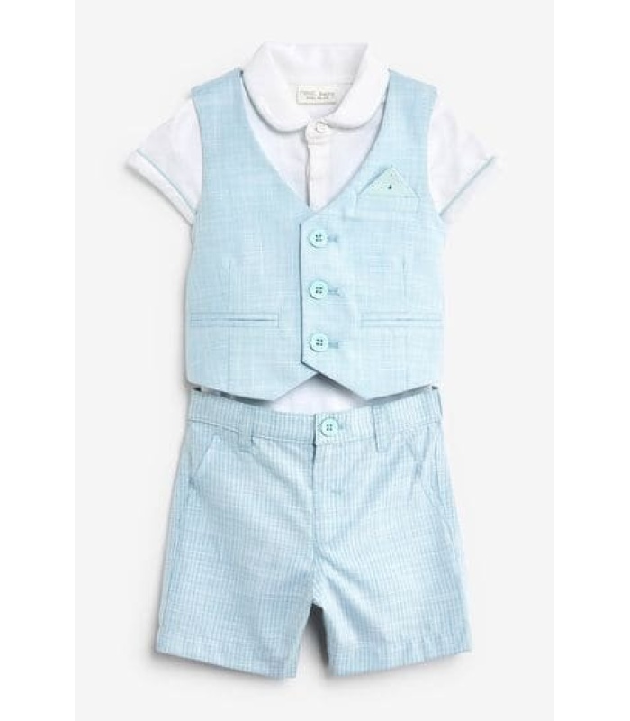 4pc Set (Waistcoat, Bow Tie, Short-Sleeved Shirt/Bodysuit and Shorts) - Image 3