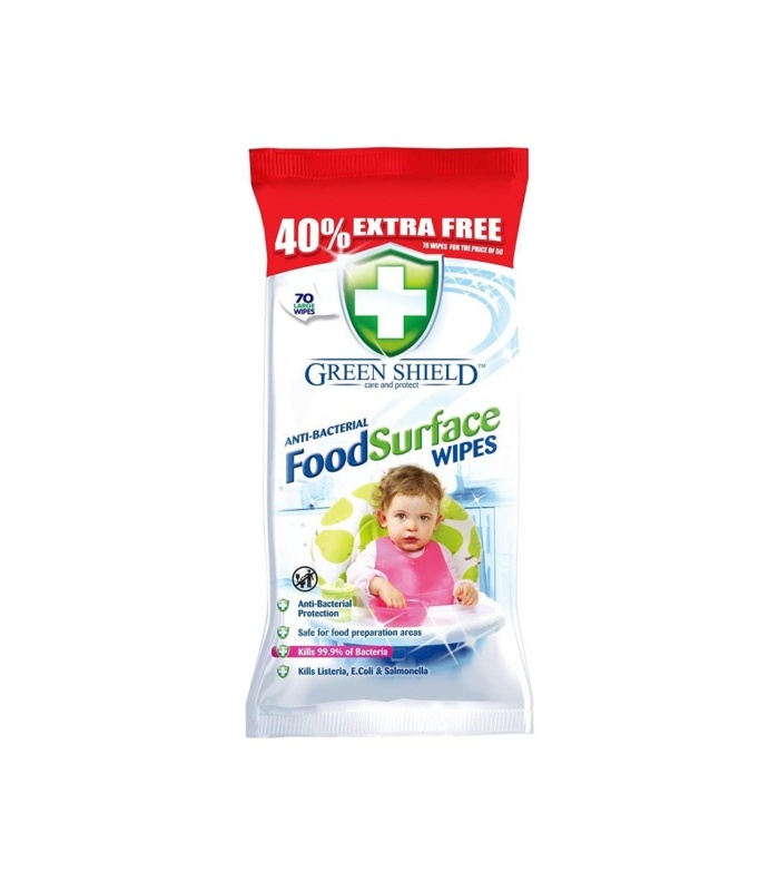 Greenshield Food Surface Wipes 40% Free 70’s - Image 2