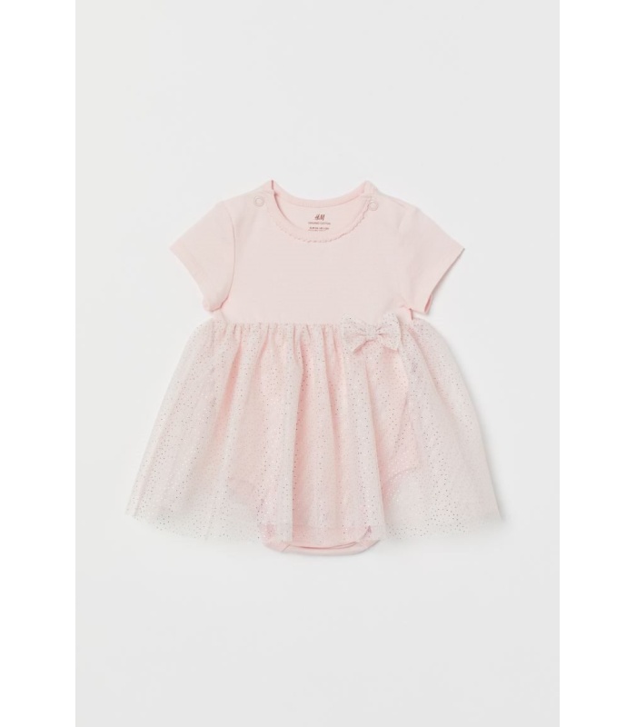 Tulle-skirt Bodysuit Dress