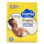 Mamia Newborn Premium Dry Fast Size 2 mini (3 - 6kg) 60pcs