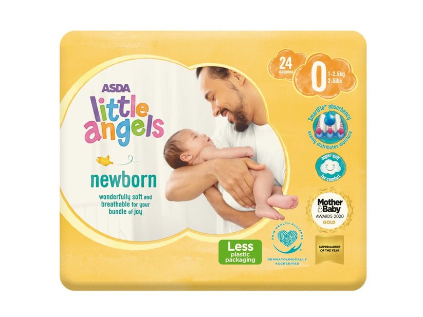 1000019380.jpg Little Angels Newborn Nappy Size 0 24pc (1- 2.5Kg) - Image 1