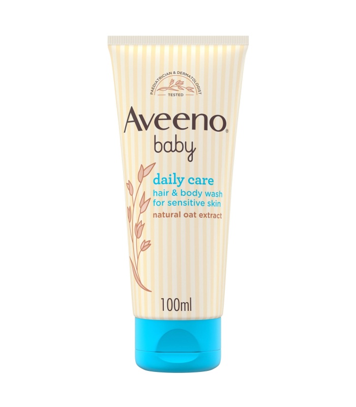 Aveeno Baby Daily Care Hair & Body Wash (Sensitive Skin) - Natural Oat Extract 100ml