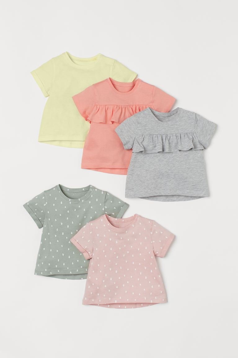 hmgoepprod287829.jpeg 5Pk Girls Tops - Image 1