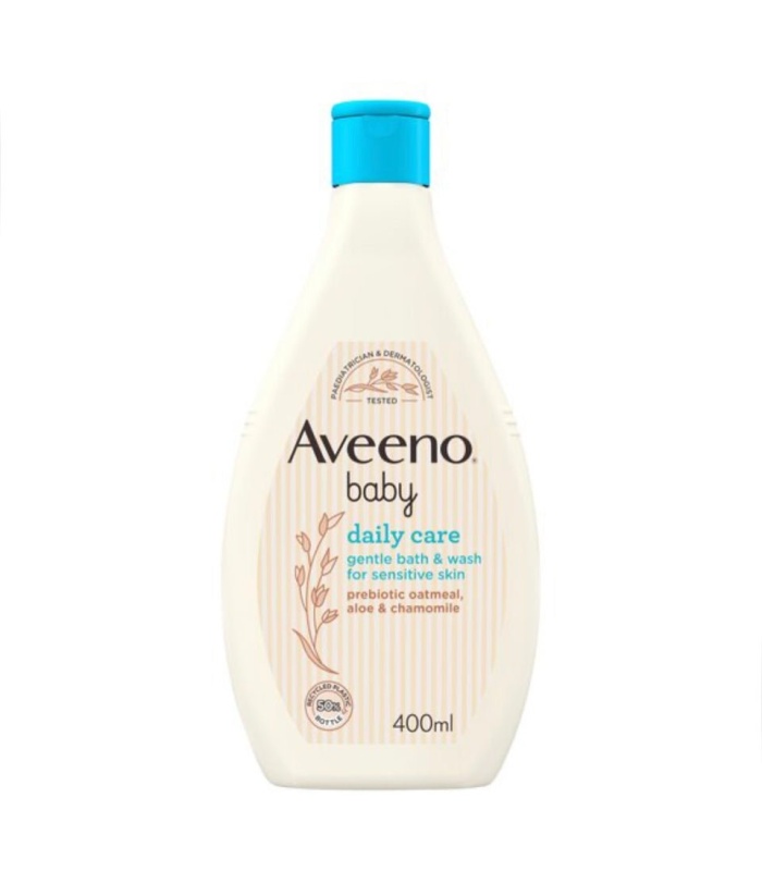 Aveeno Baby Daily Care Gentle Bath & Wash 400ml (Prebiotic Oatmeal & Chamomile)