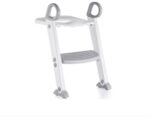 Babylo Toilet Training Seat with Step Grey & White - Image 2