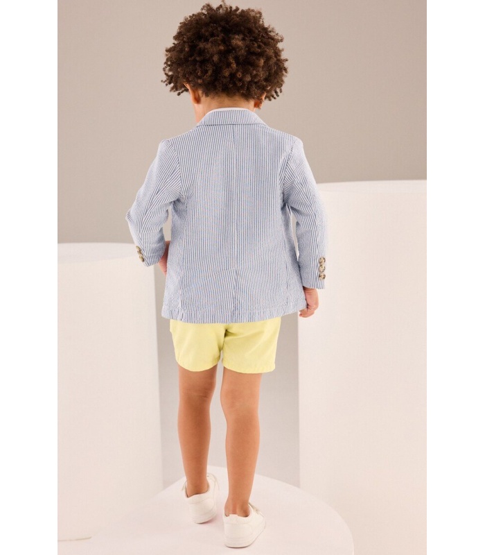 Next Smart Casual 3pc Set (Stripe Blazer, Polo Shirt & Shorts) - Image 7