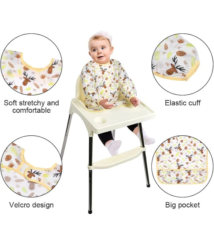 Waterproof Long-sleeve Bib (6M - 24M) - Image 2