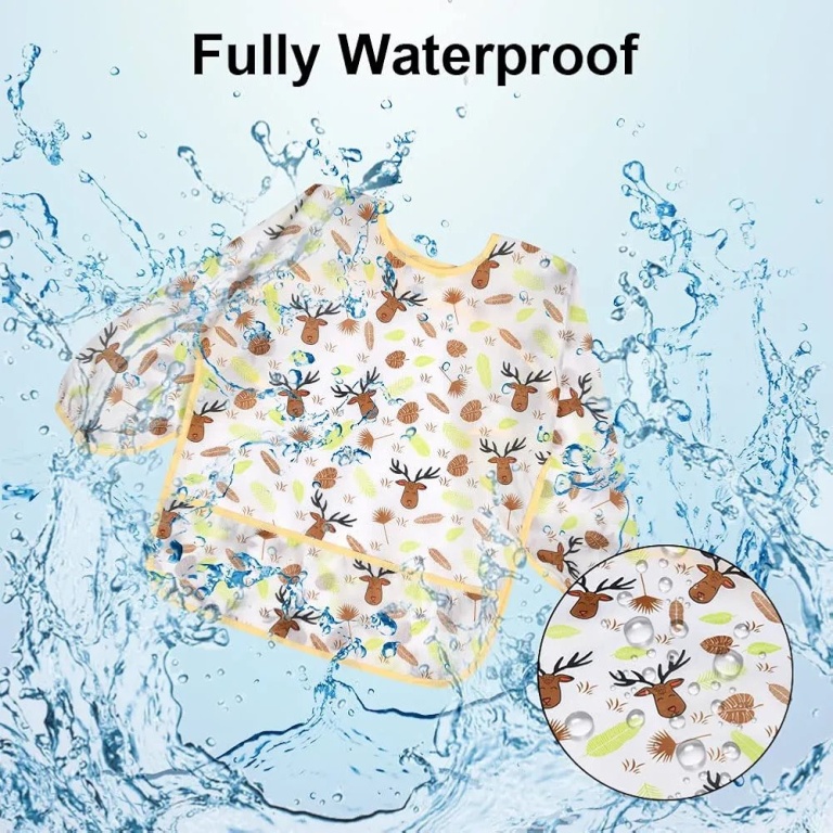 Waterproof Long-sleeve Bib (6M - 24M) - Image 6