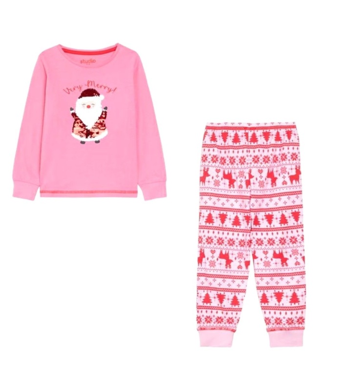 Pink Santa PJ's