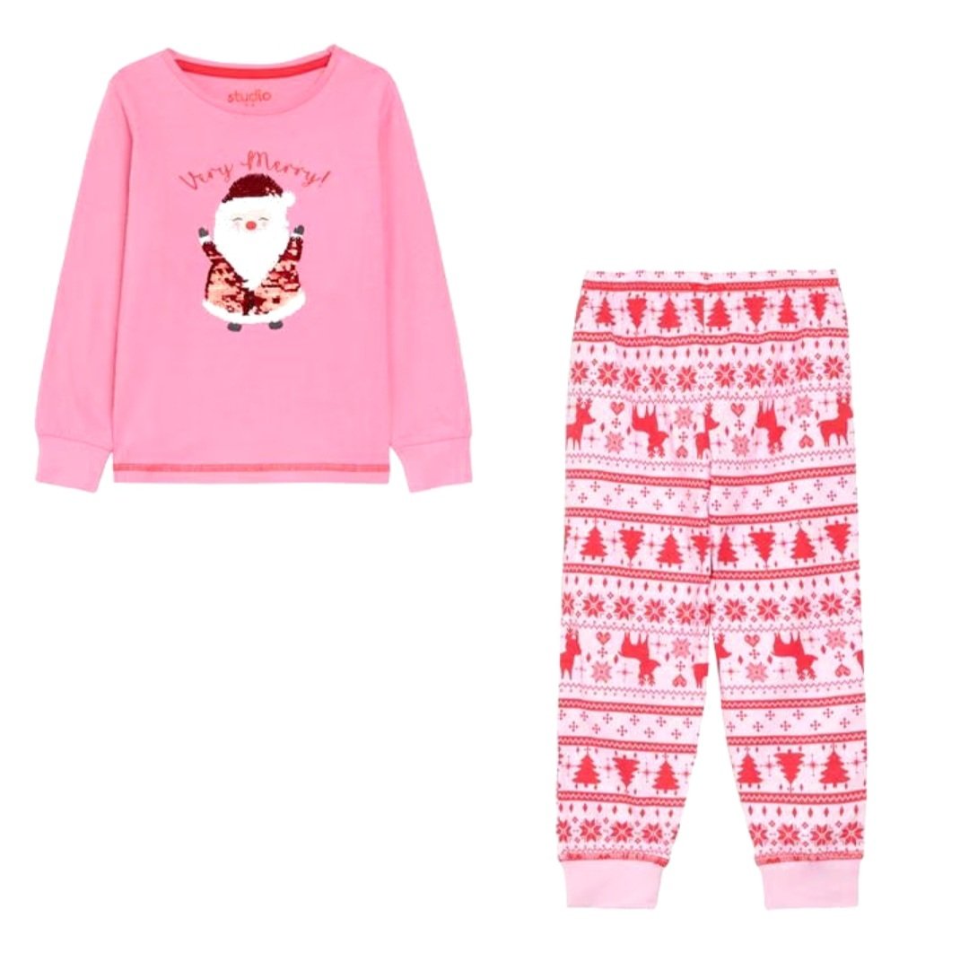 Screenshot_20241021_113443_Gallery.jpg Pink Santa PJ's - Image 1