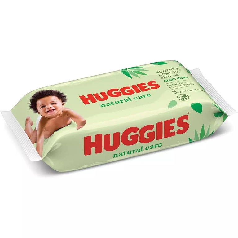 Huggies Natural Care Wipes 4 x 56 - Image 3