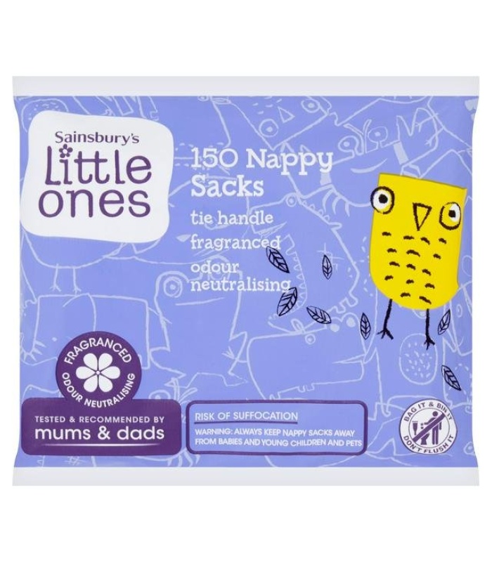 Sainsbury's Little Ones 150pc Nappy Sacks
