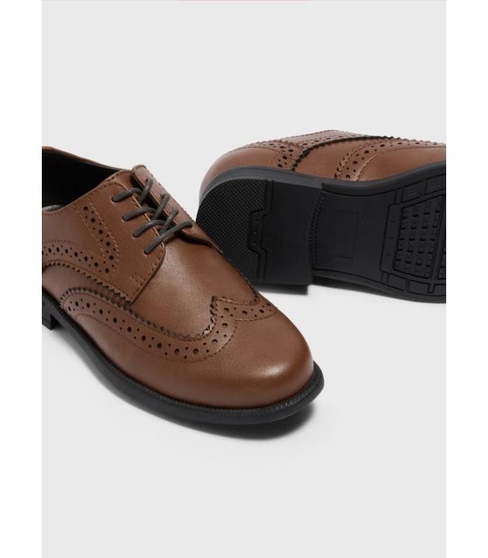 Tan Brogue Formal Shoes - Image 2