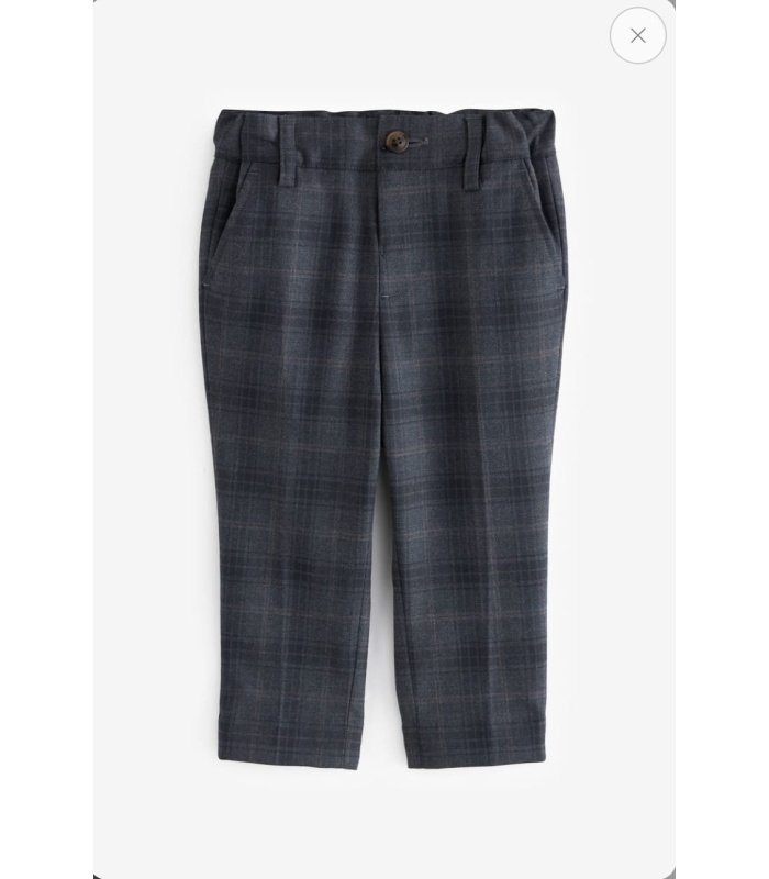 Next Checked Suit Trousers
