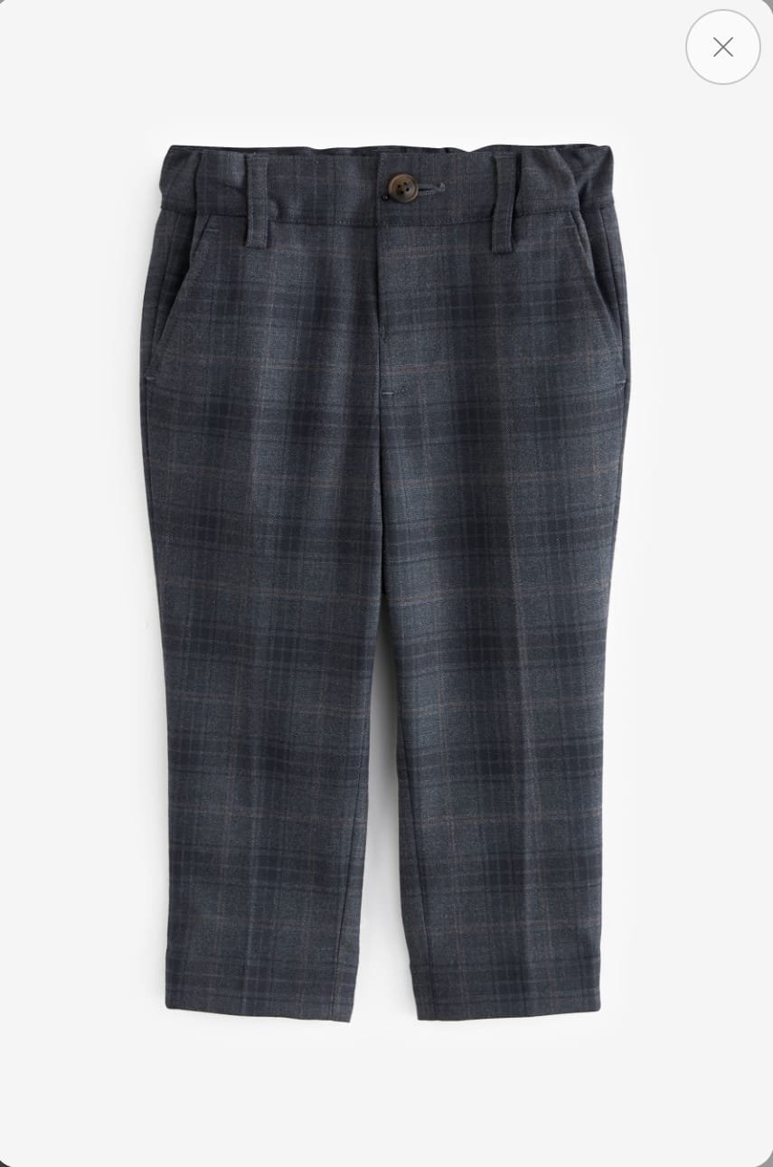 IMG-20241114-WA0302.jpg Next Checked Suit Trousers - Image 1