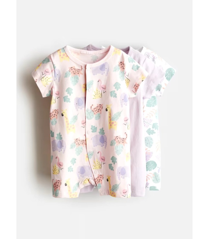 3pc Short-sleeved Jumpsuits