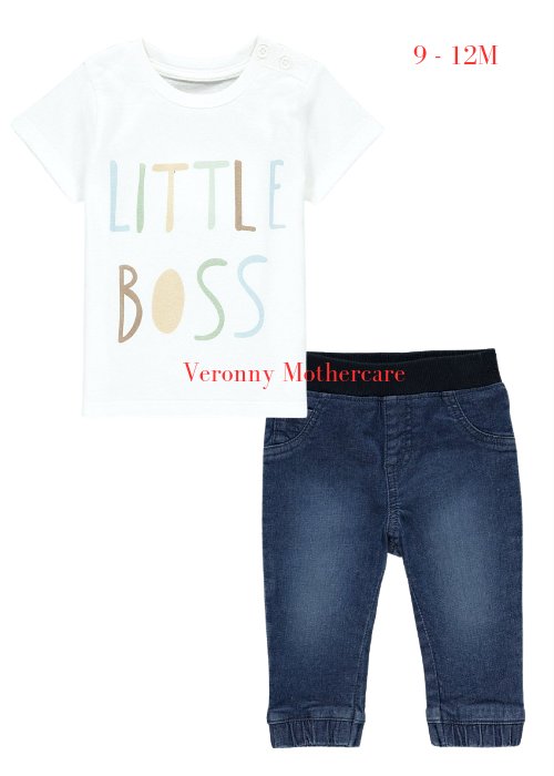 Little Boss Short-sleeved T-shirt and Jeggings