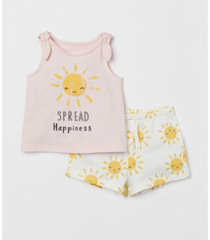 2pc Sleeve Top and Shorts