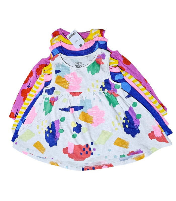 5pc Sleeveles Cotton Dress