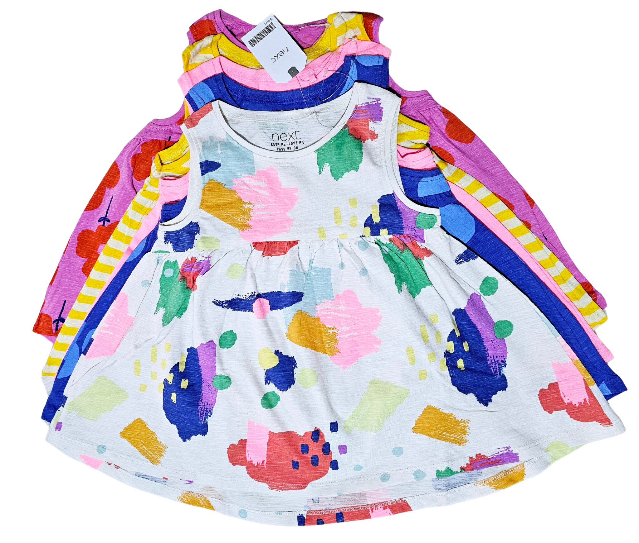 2025/01/20250122_150421_0005.jpg 5pc Sleeveles Cotton Dress - Image 1