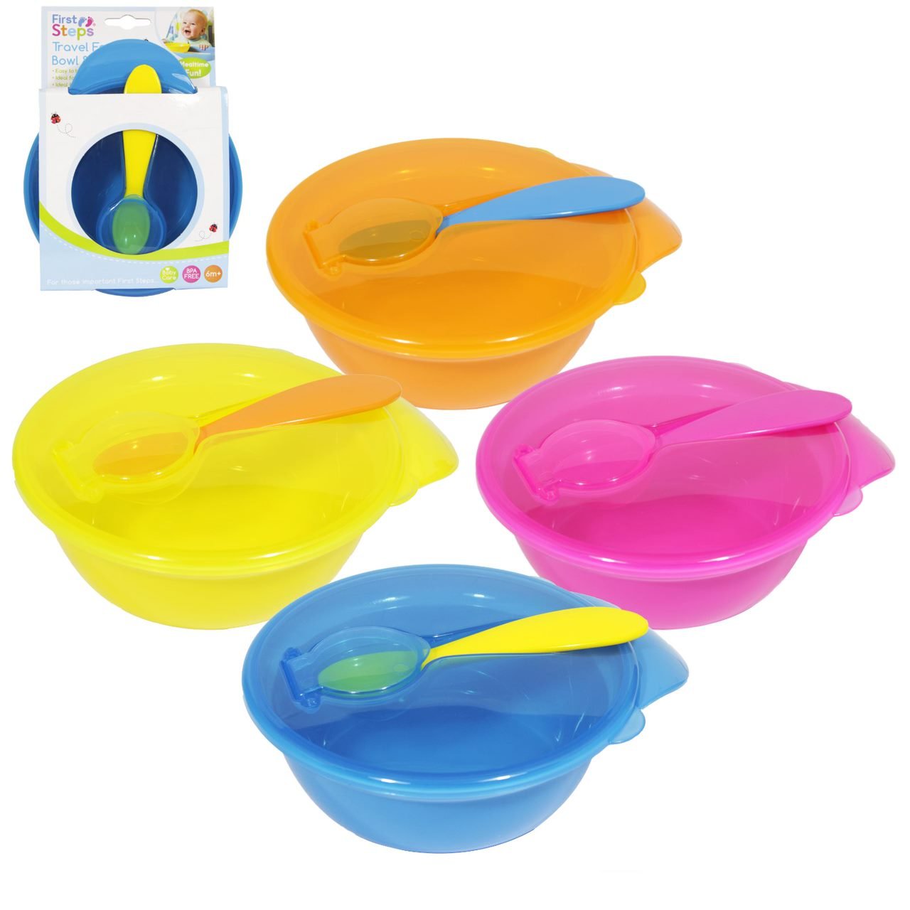 2025/02/16AFS176.jpg Travel Feeding Bowl and Spoon Set 6M+ - Image 1
