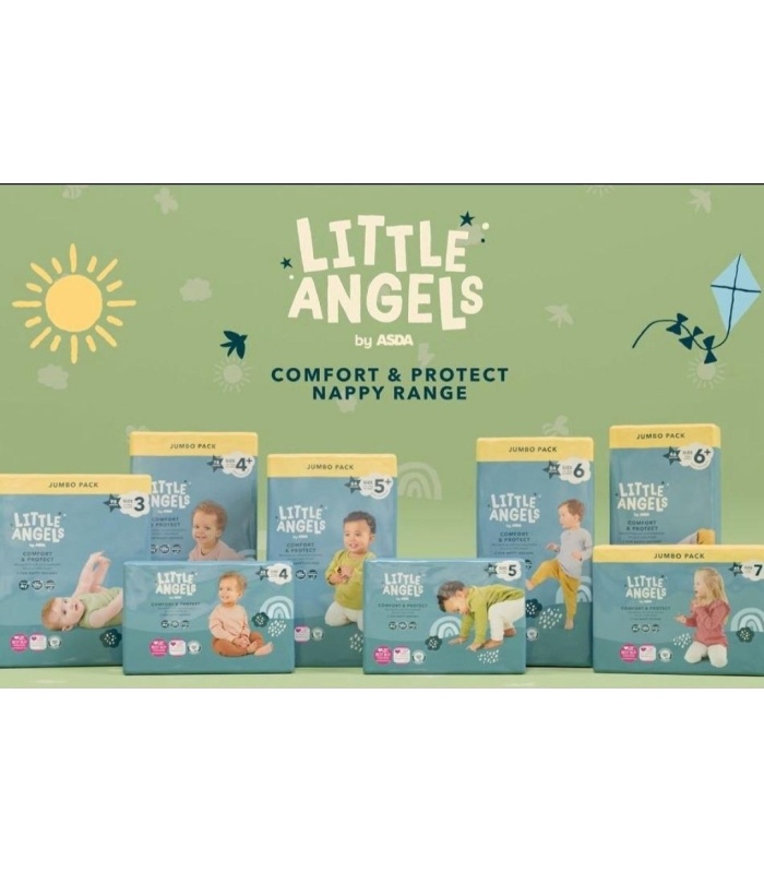 Little Angels Comfort & Protect Nappies Jumbo Sizes 3 to 7