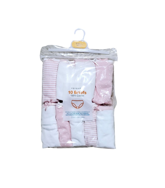 10PK Girls Star & Stripe Panties - Image 3