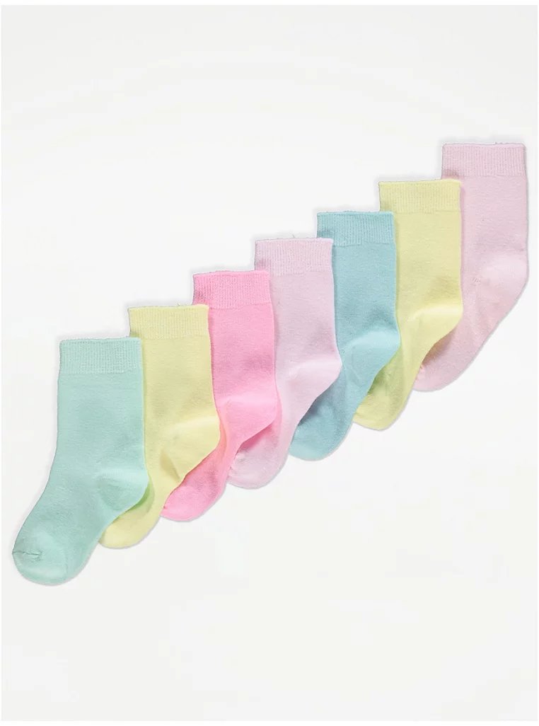 2025/03/5059190984411.jpg Multicolour 7pk Cotton Rich Ankle Socks - Image 1