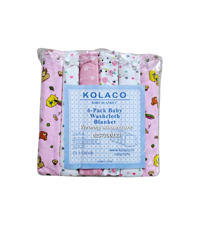 6Pc Receiving Blankets / Flat Sheets