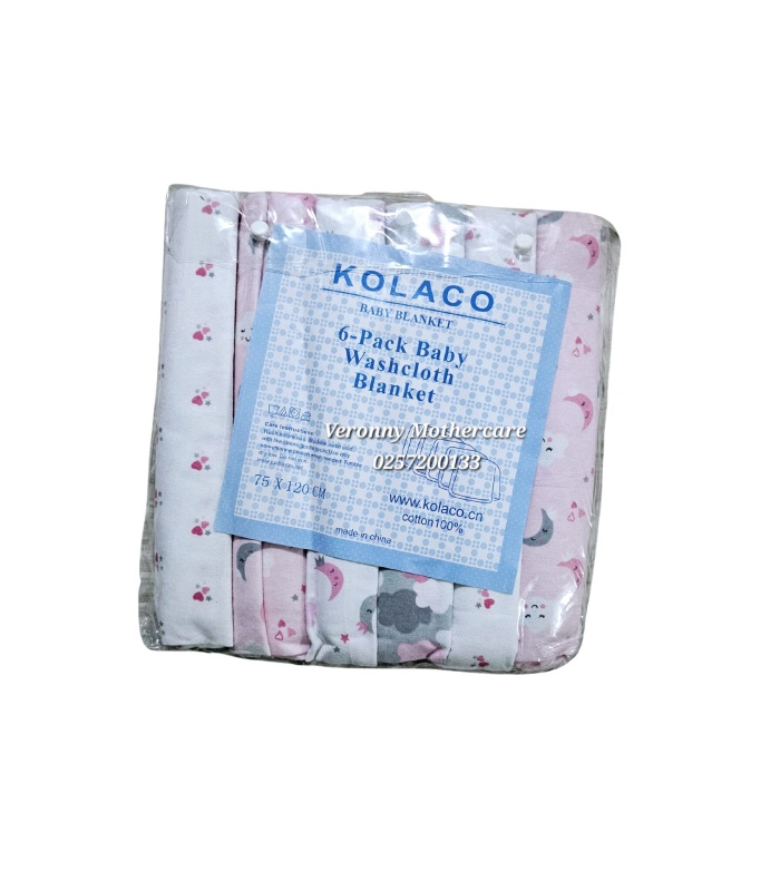 6Pc Receiving Blankets / Flat Sheets