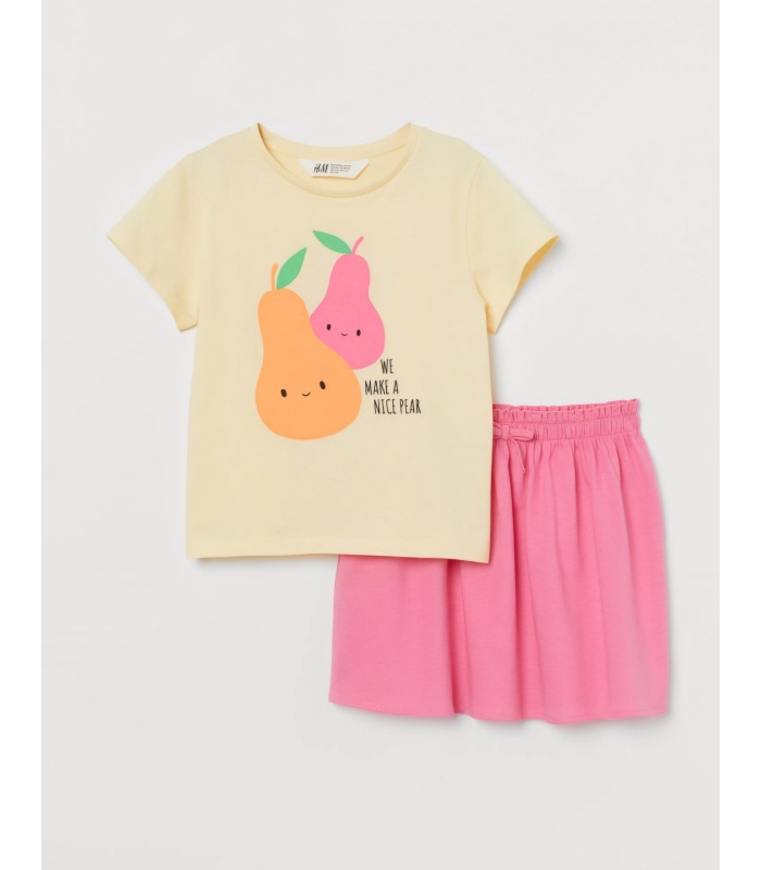Girls 2pc T-shirt and Skirt